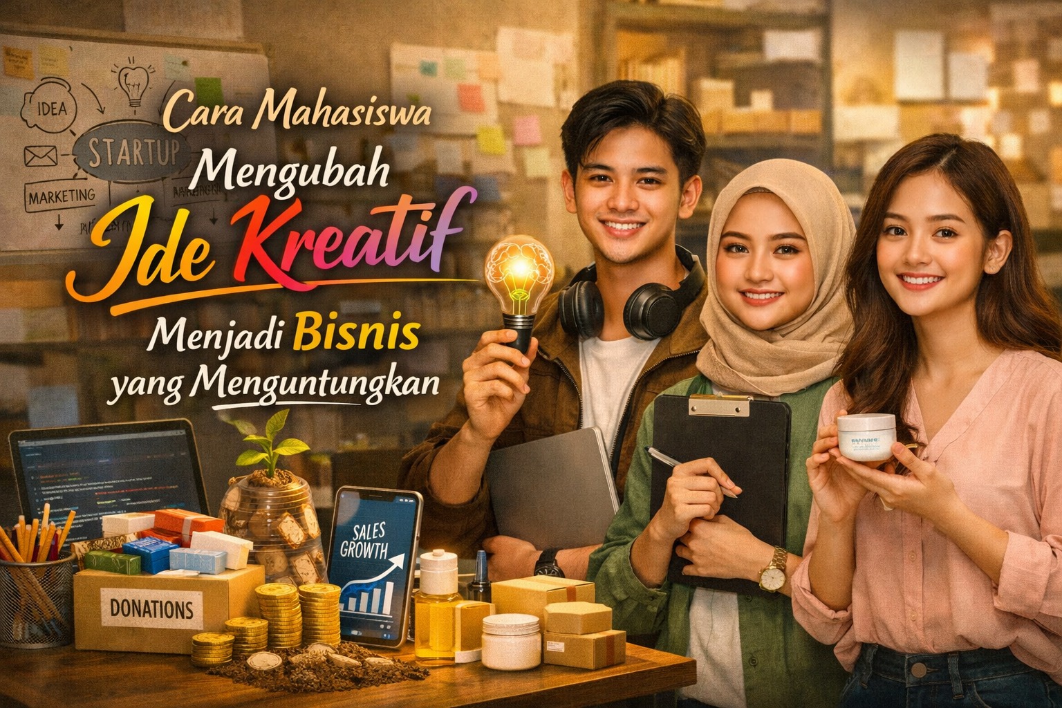 Cara Mahasiswa Mengubah Ide Kreatif Menjadi Bisnis yang Menguntungkan