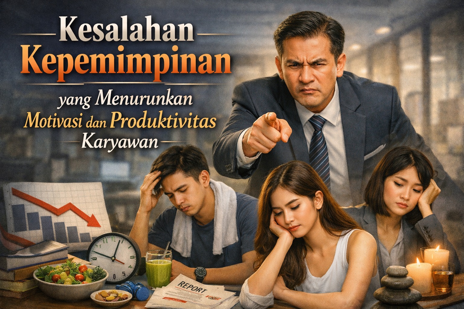 Kesalahan Kepemimpinan yang Menurunkan Motivasi dan Produktivitas Karyawan