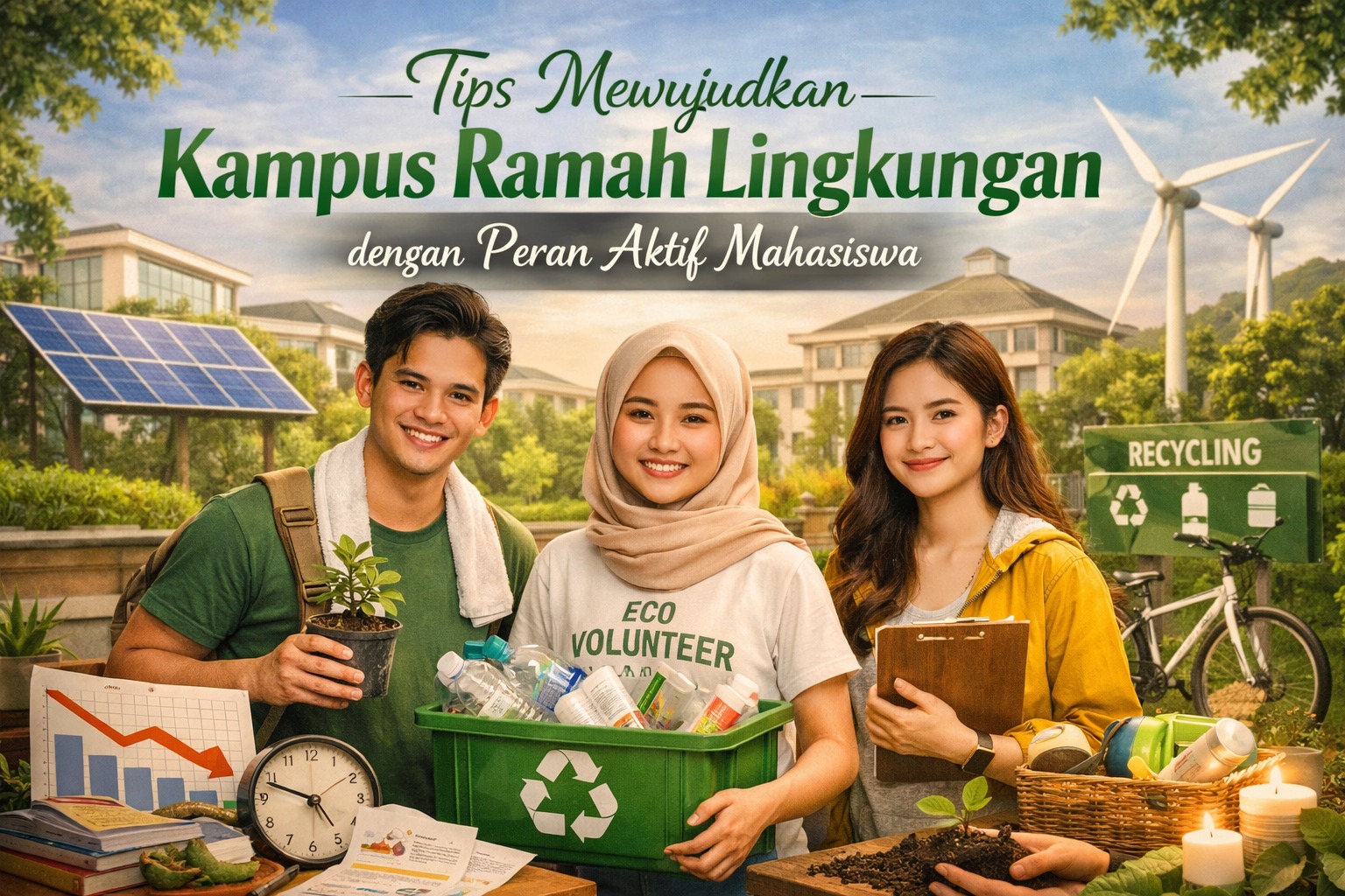 Tips Mewujudkan Kampus Ramah Lingkungan dengan Peran Aktif Mahasiswa