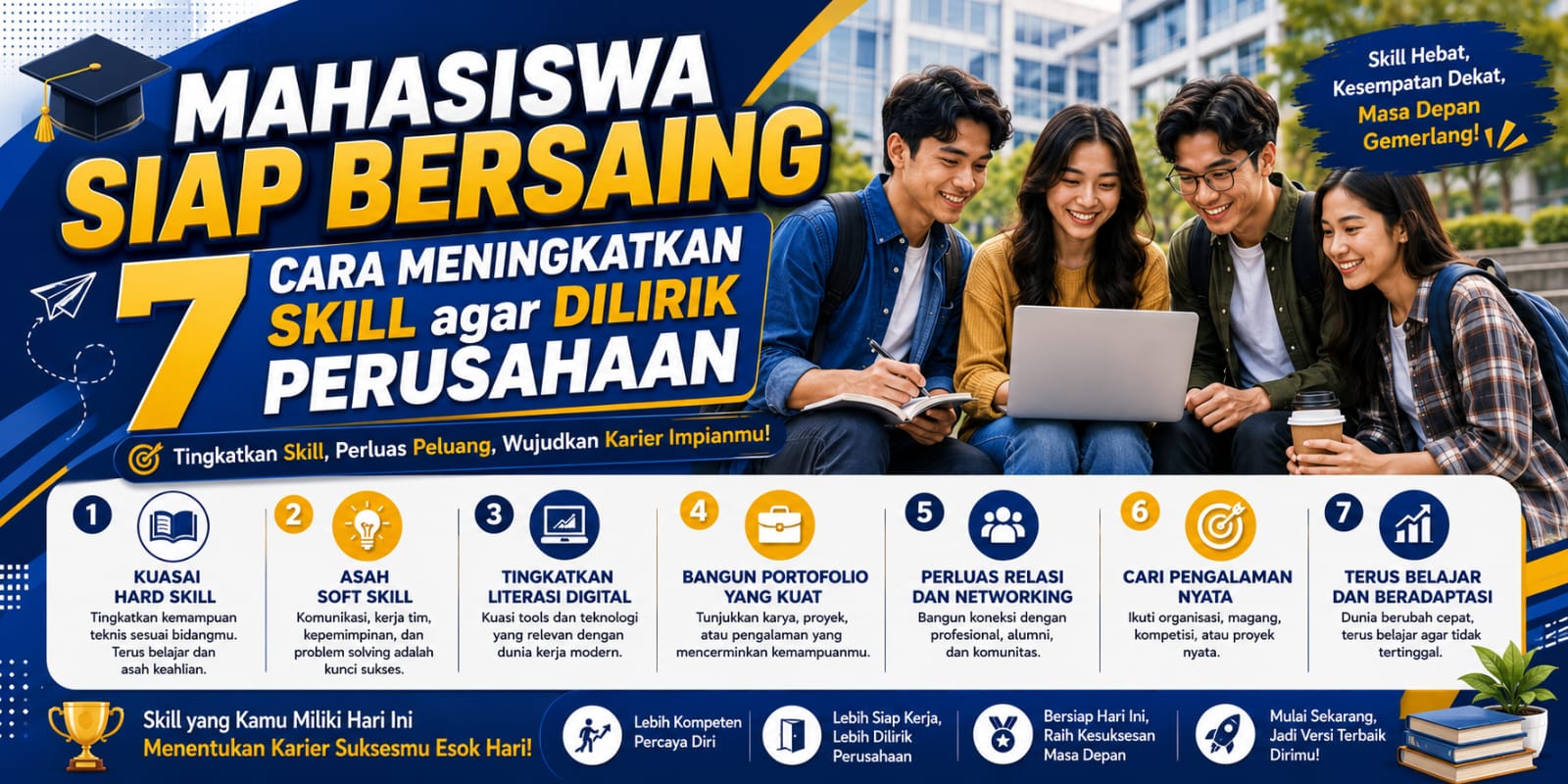 Mahasiswa Siap Bersaing 7 Cara Meningkatkan Skill agar Dilirik Perusahaan