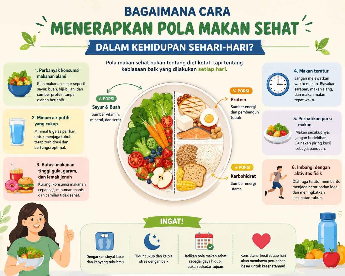 Bagaimana Cara Menerapkan Pola Makan Sehat Dalam Kehidupan Sehari-Hari?