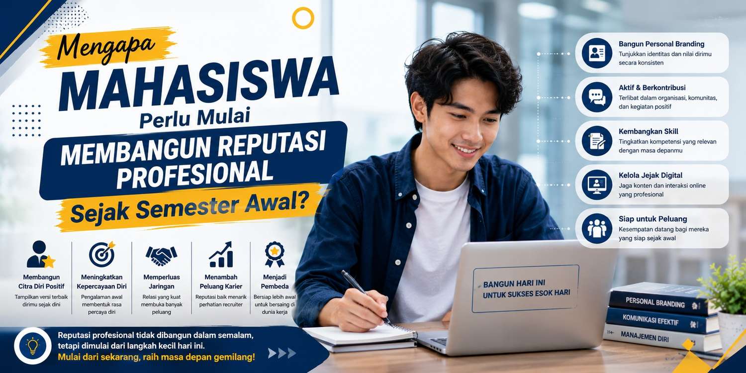 Mengapa Mahasiswa Perlu Mulai Membangun Reputasi Profesional Sejak Semester Awal?