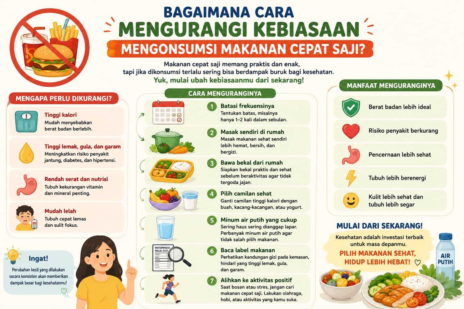 Bagaimana Cara Mengurangi Kebiasaan Mengonsumsi Makanan Cepat Saji?