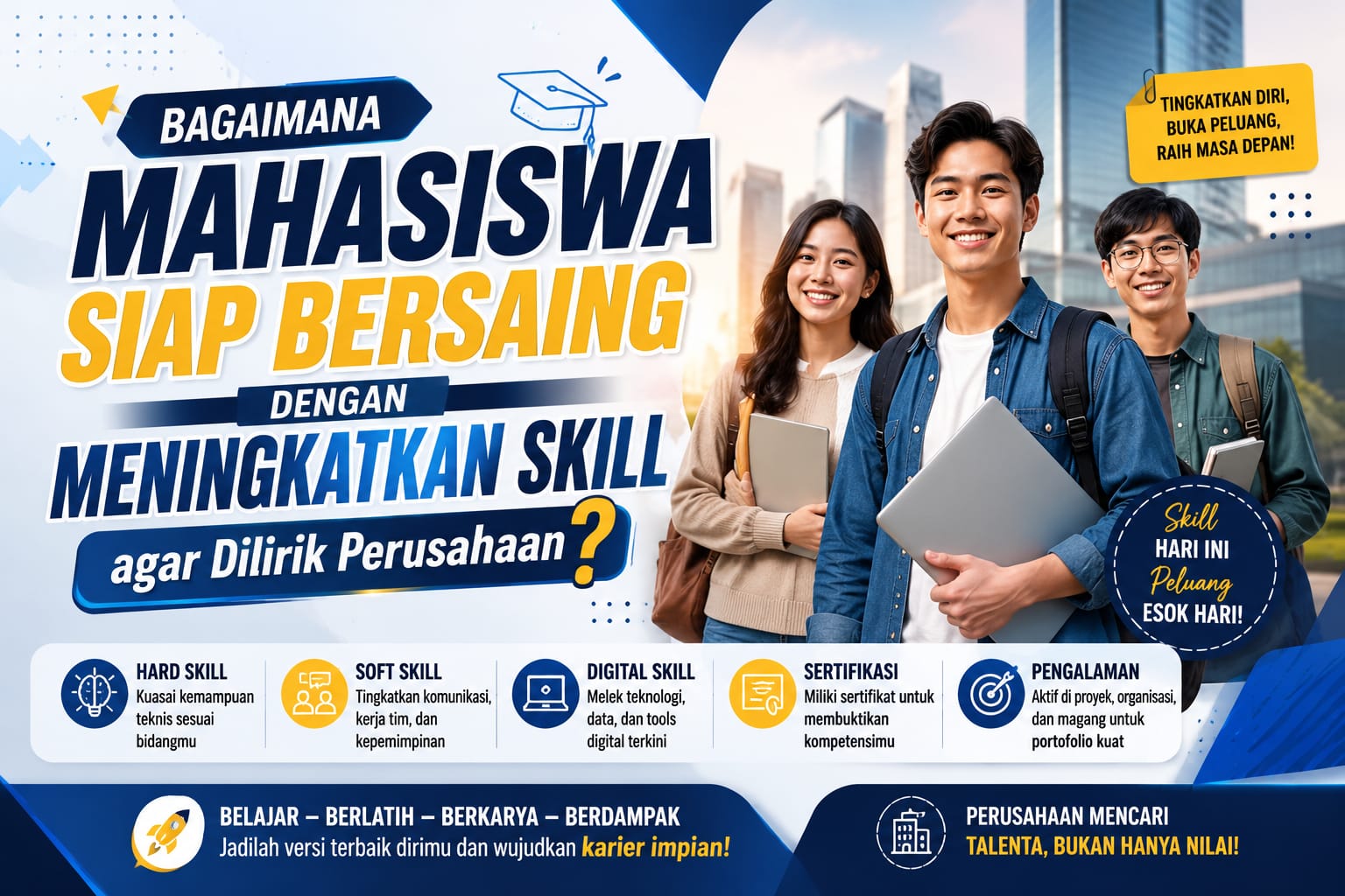Bagaimana Mahasiswa Siap Bersaing dengan Meningkatkan Skill agar Dilirik Perusahaan?