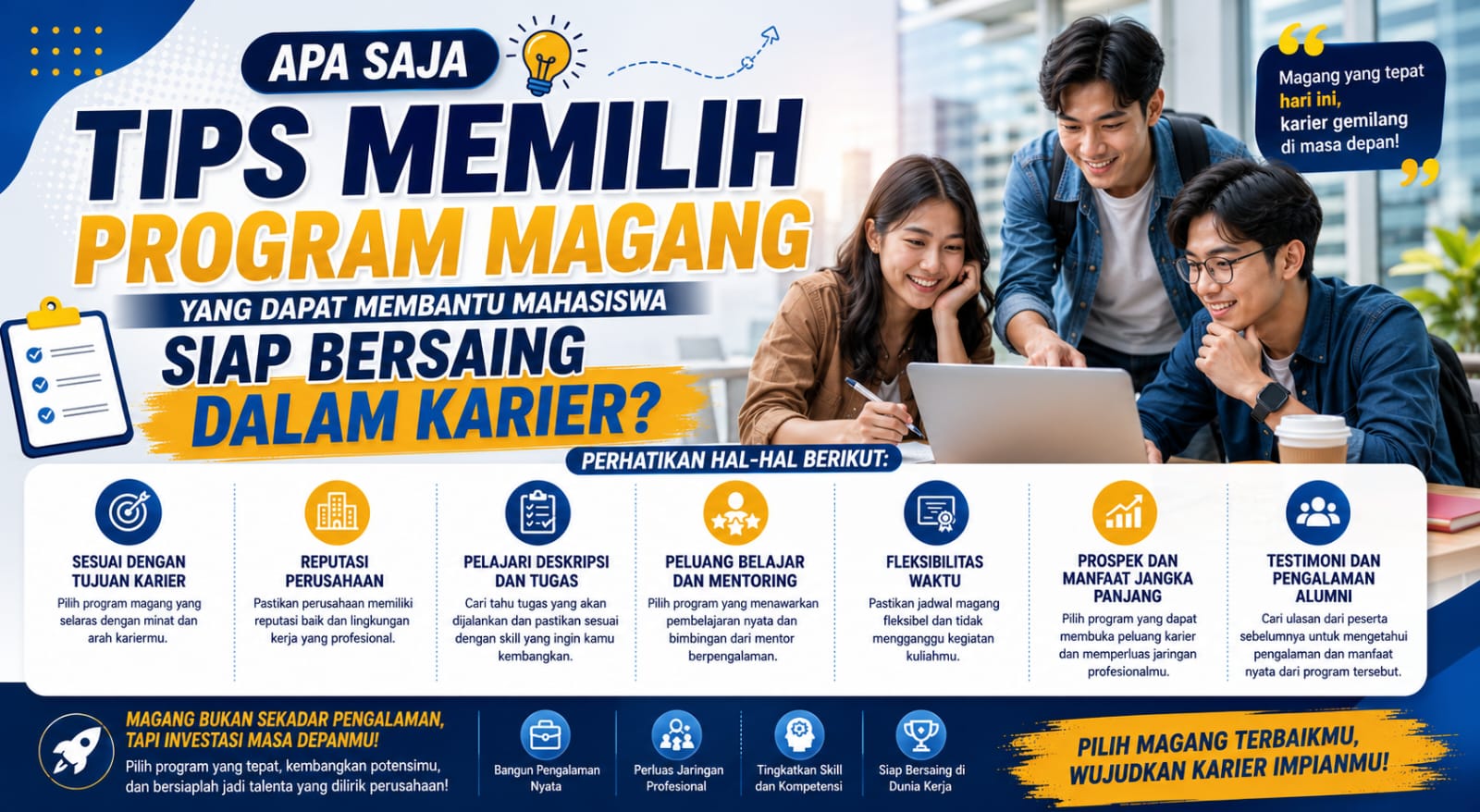 Apa Saja Tips Memilih Program Magang yang Dapat Membantu Mahasiswa Siap Bersaing dalam Karier?