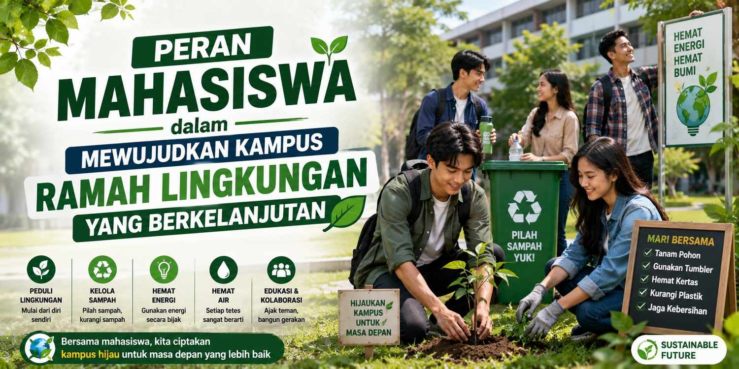 Peran Mahasiswa dalam Mewujudkan Kampus Ramah Lingkungan yang Berkelanjutan