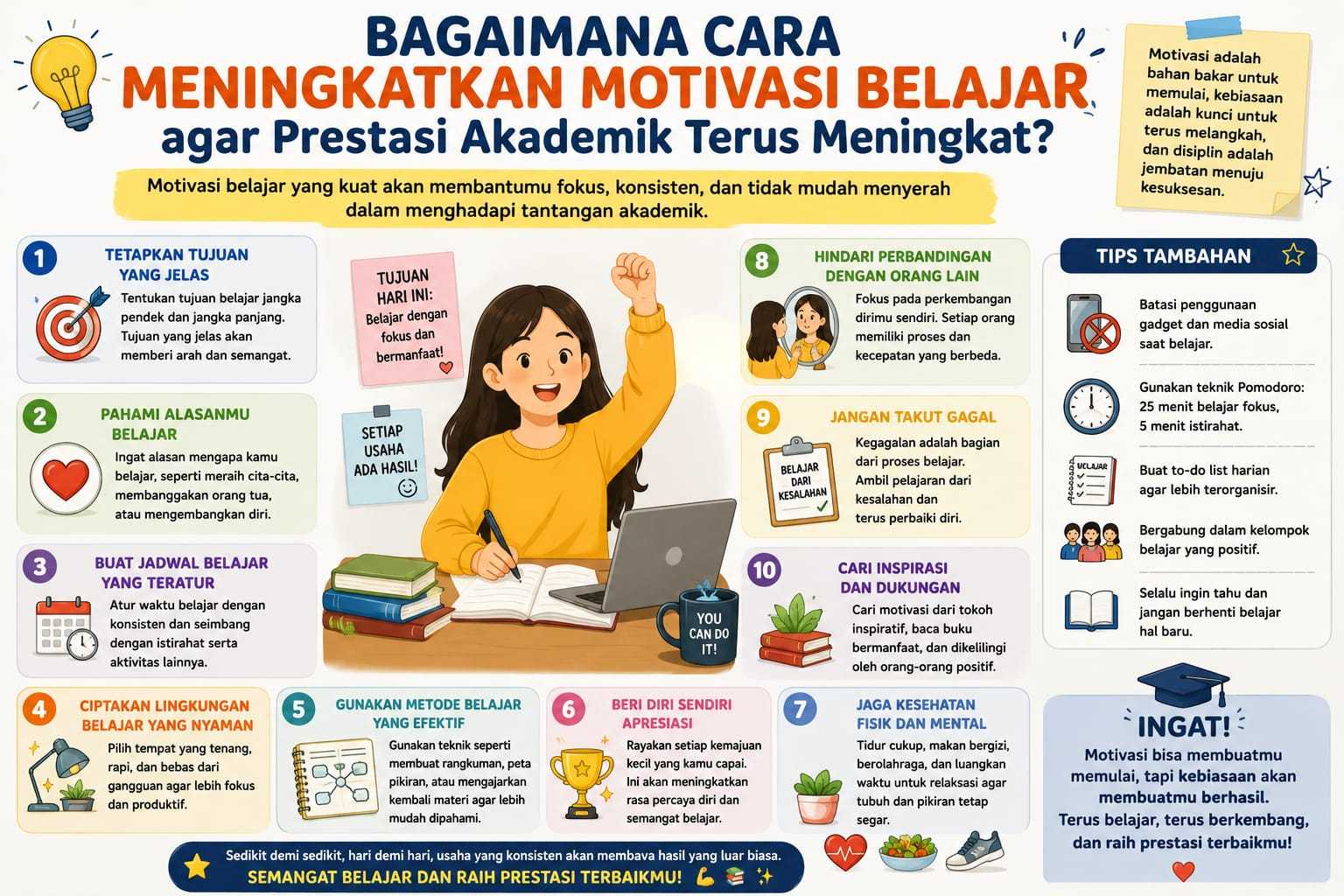 Bagaimana Cara Meningkatkan Motivasi Belajar Agar Prestasi Akademik Terus Meningkat?