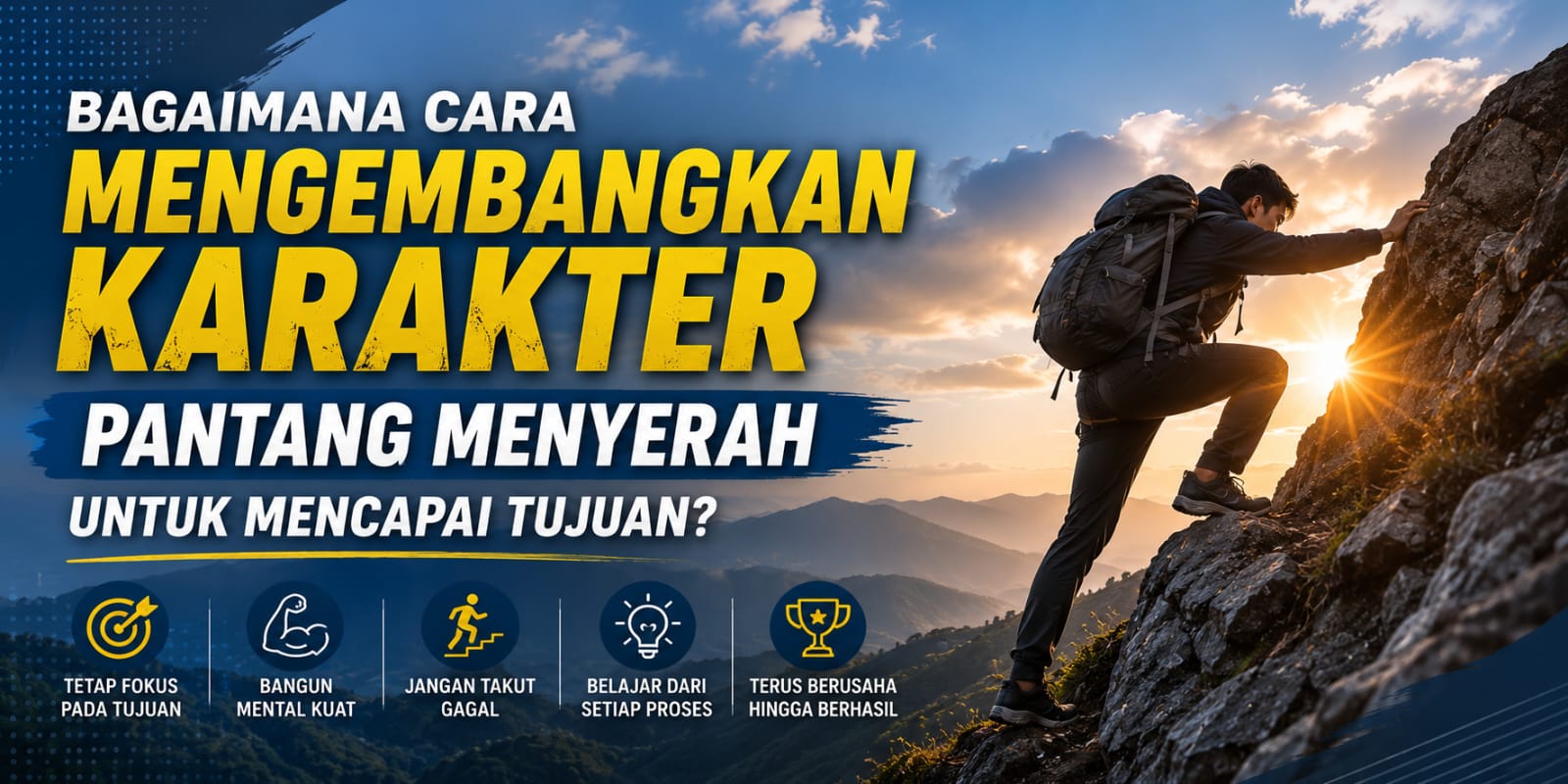 Bagaimana Cara Mengembangkan Karakter Pantang Menyerah untuk Mencapai Tujuan?