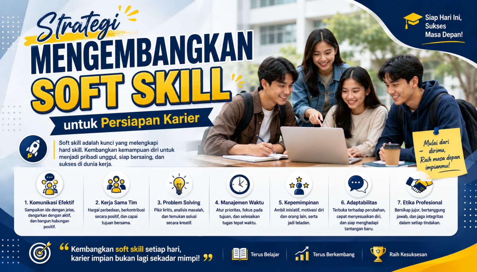 Strategi Mengembangkan Soft Skill Untuk Persiapan Karier