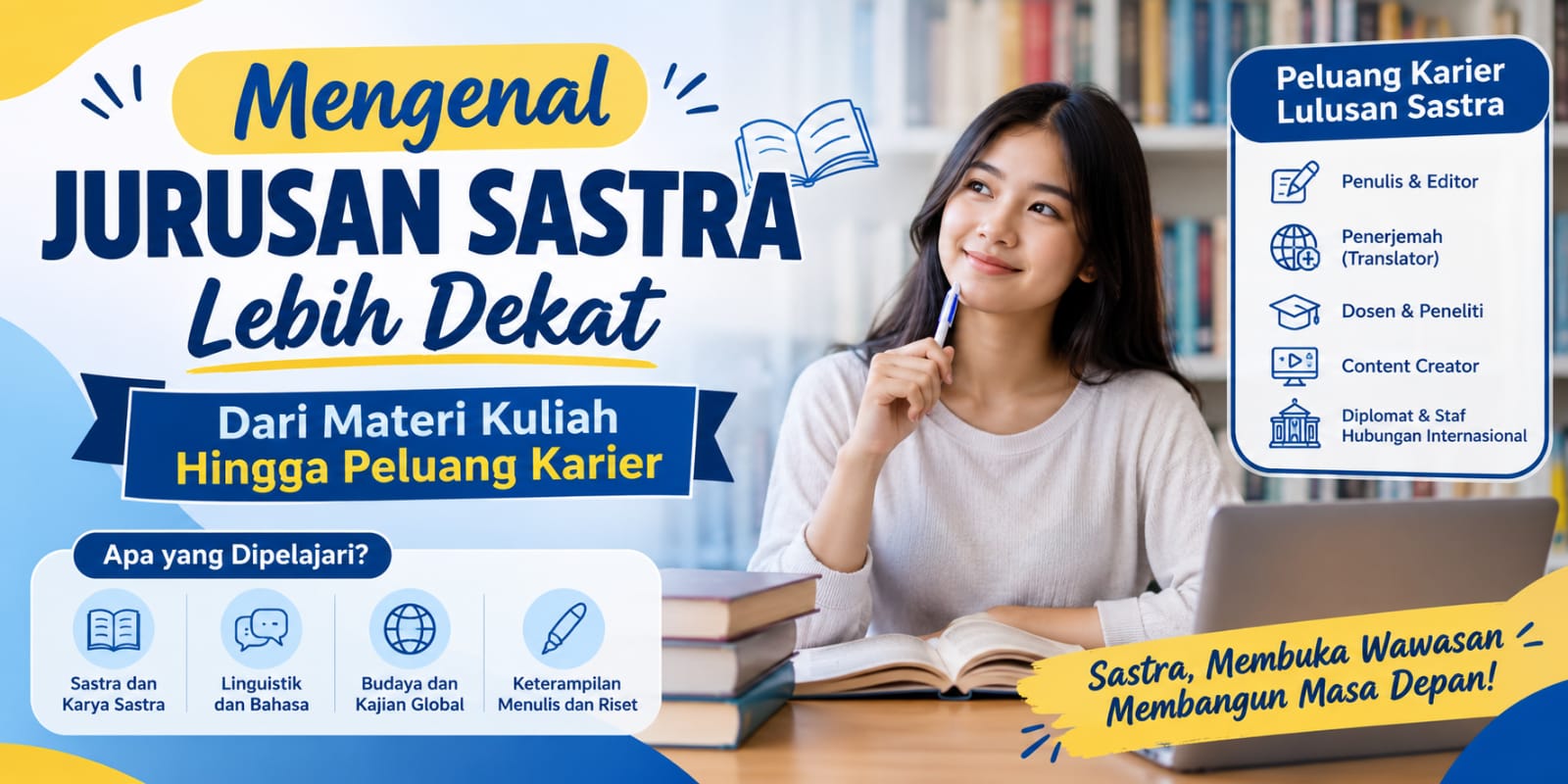 Mengenal Jurusan Sastra Lebih Dekat Dari Materi Kuliah Hingga Peluang Karier