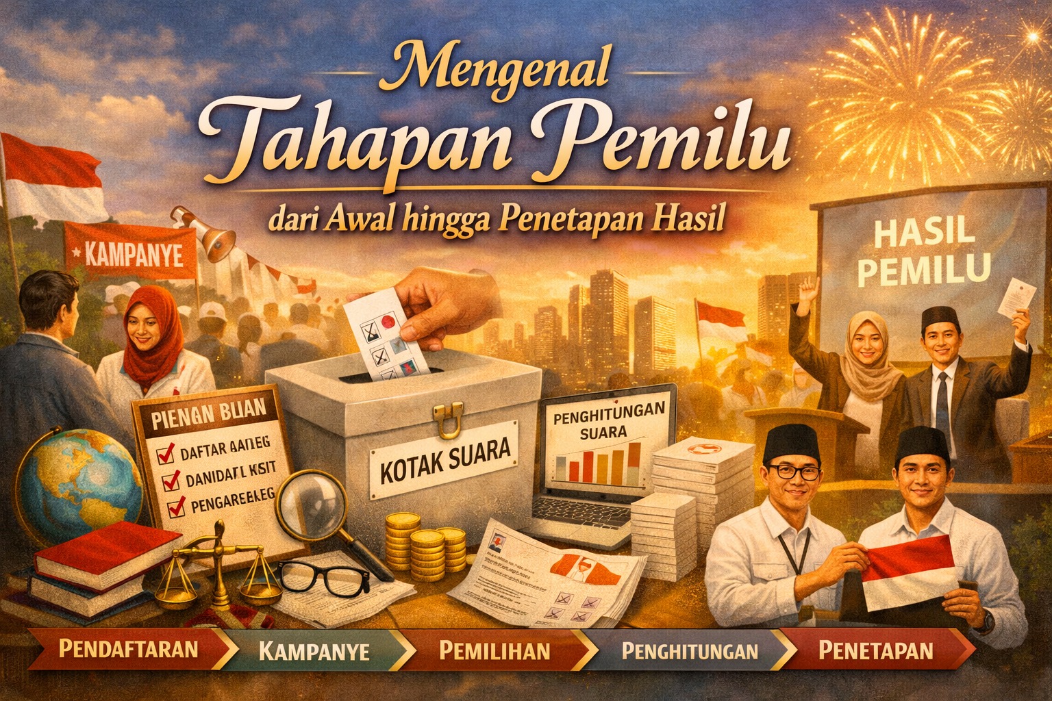 Mengenal Tahapan Pemilu dari Awal hingga Penetapan Hasil