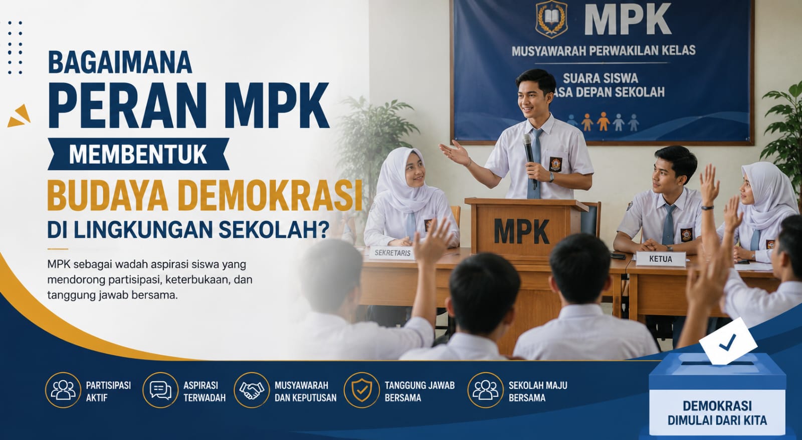 Bagaimana Peran MPK Membentuk Budaya Demokrasi di Lingkungan Sekolah?