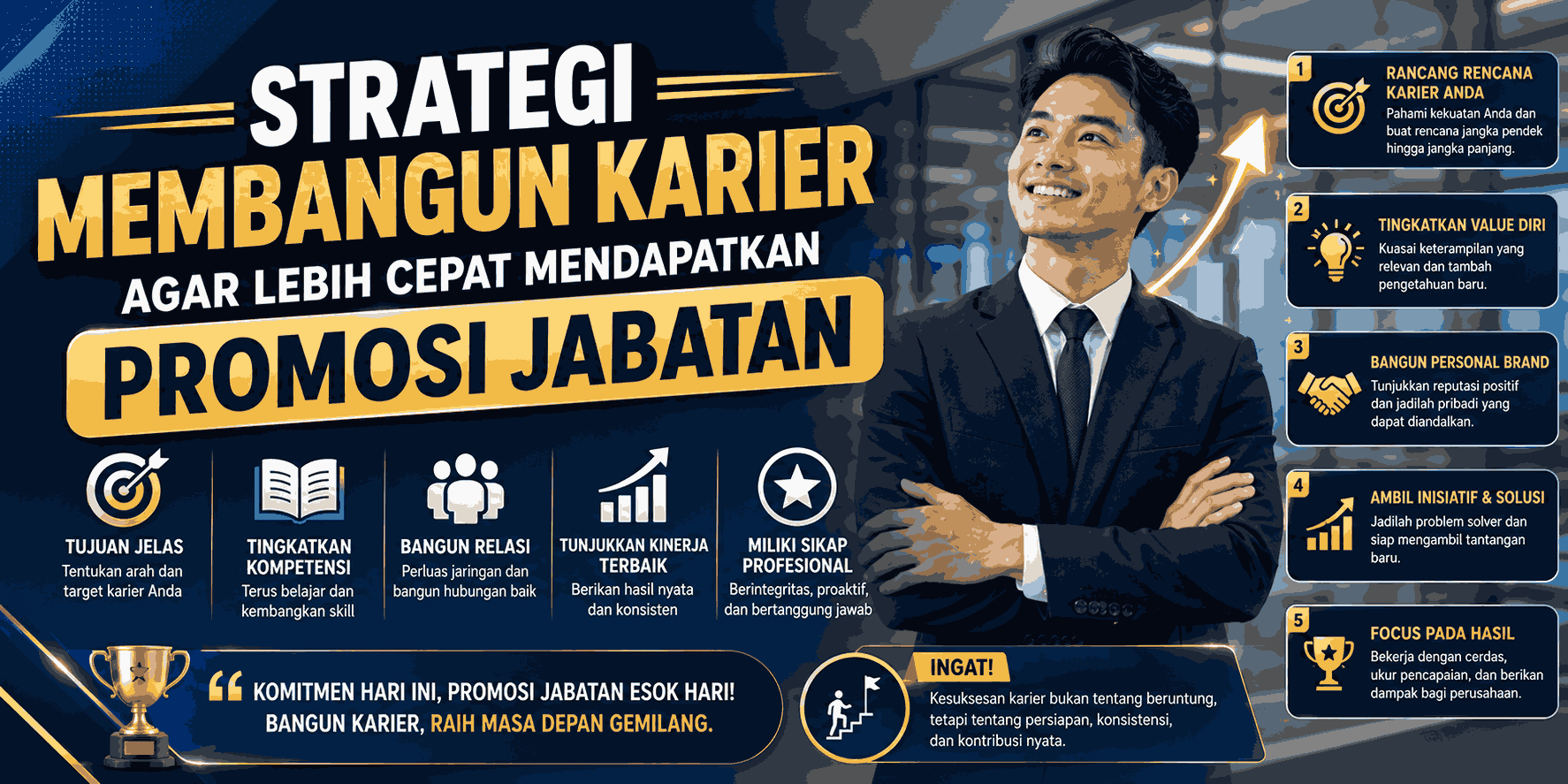 Strategi Membangun Karier agar Lebih Cepat Mendapatkan Promosi Jabatan