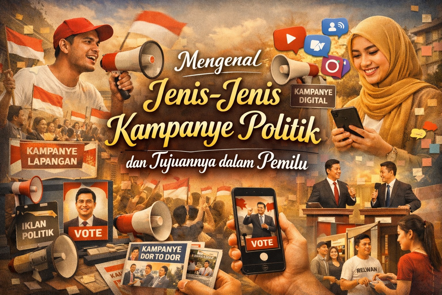 Mengenal Jenis-Jenis Kampanye Politik dan Tujuannya dalam Pemilu