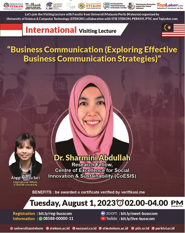 INTERNATIONAL VISITING LECTURE Business Communication (Exploring Effective Business Communication Strategies)