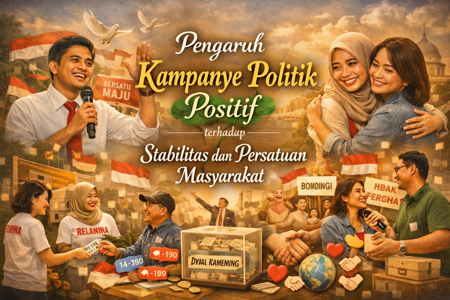 Pengaruh Kampanye Politik Positif terhadap Stabilitas dan Persatuan Masyarakat
