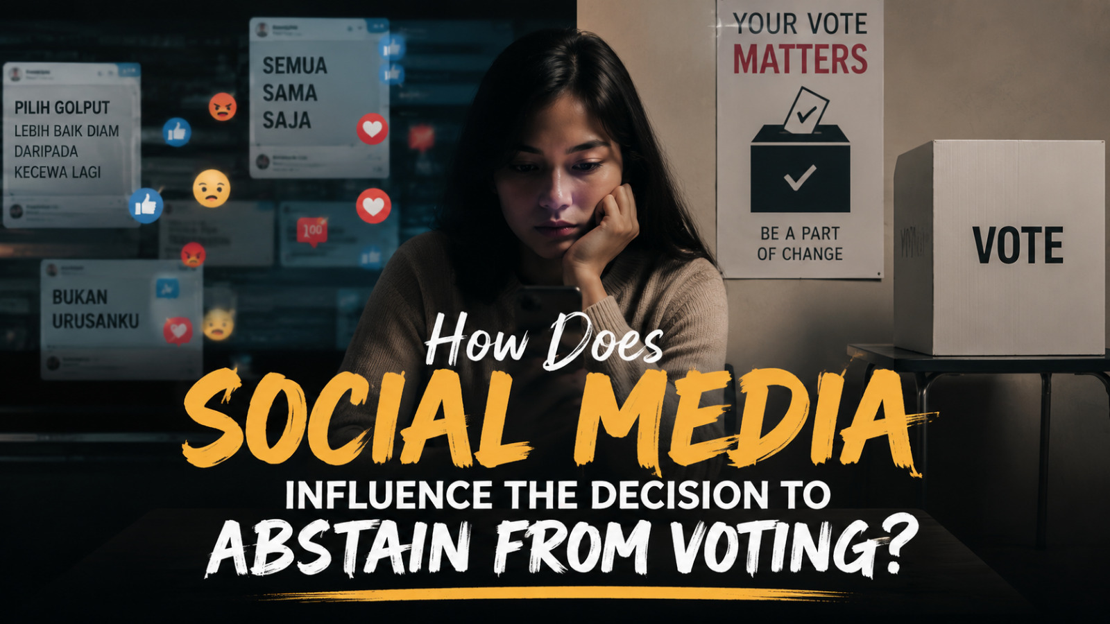 How Does Social Media Influence The Decision To Abstain From Voting?