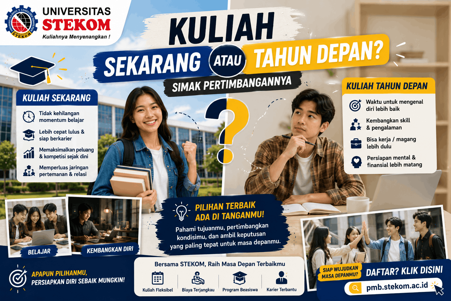 Kuliah Sekarang atau Tahun Depan? Simak Pertimbangannya