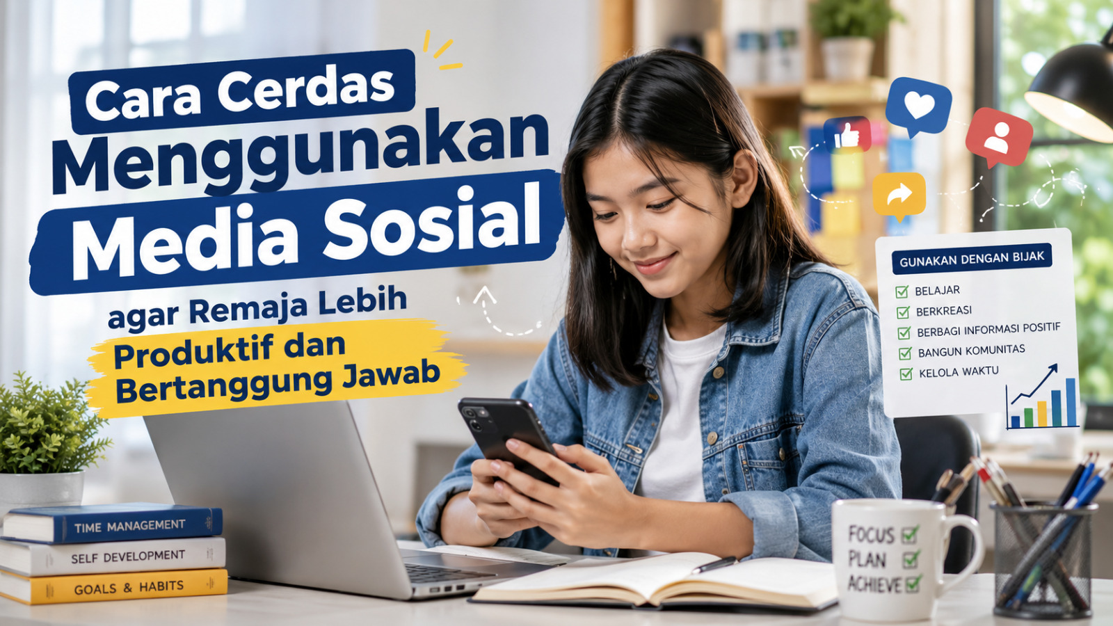Cara Cerdas Menggunakan Media Sosial agar Remaja Lebih Produktif dan Bertanggung Jawab