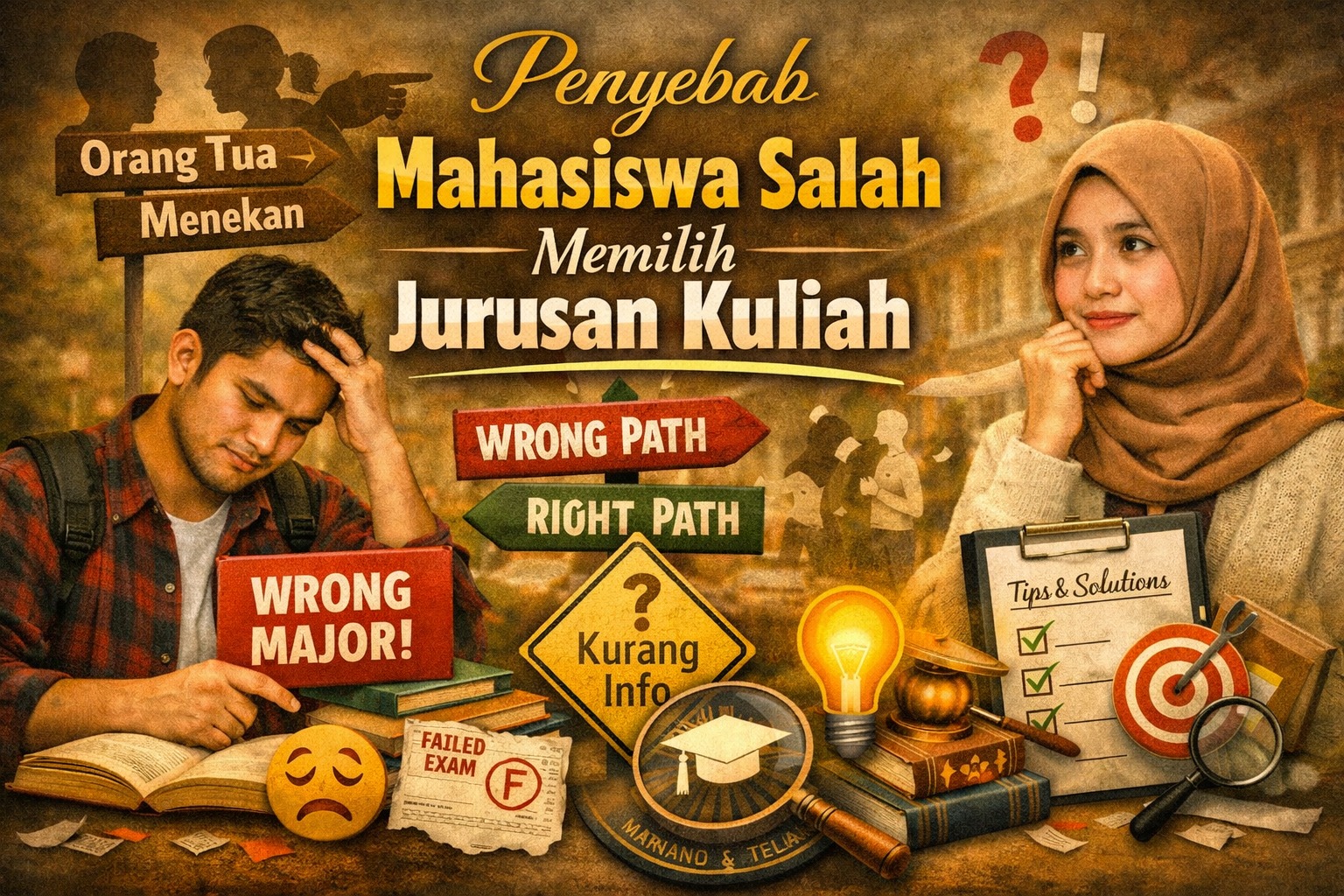 Penyebab Mahasiswa Salah Memilih Jurusan Kuliah dan Tips Mengatasinya