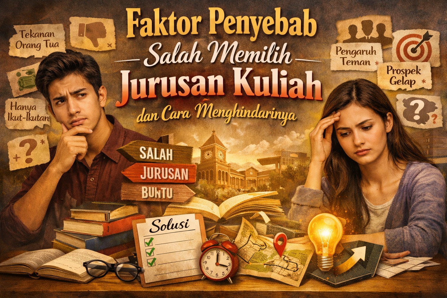 Faktor Penyebab Salah Memilih Jurusan Kuliah dan Cara Menghindarinya
