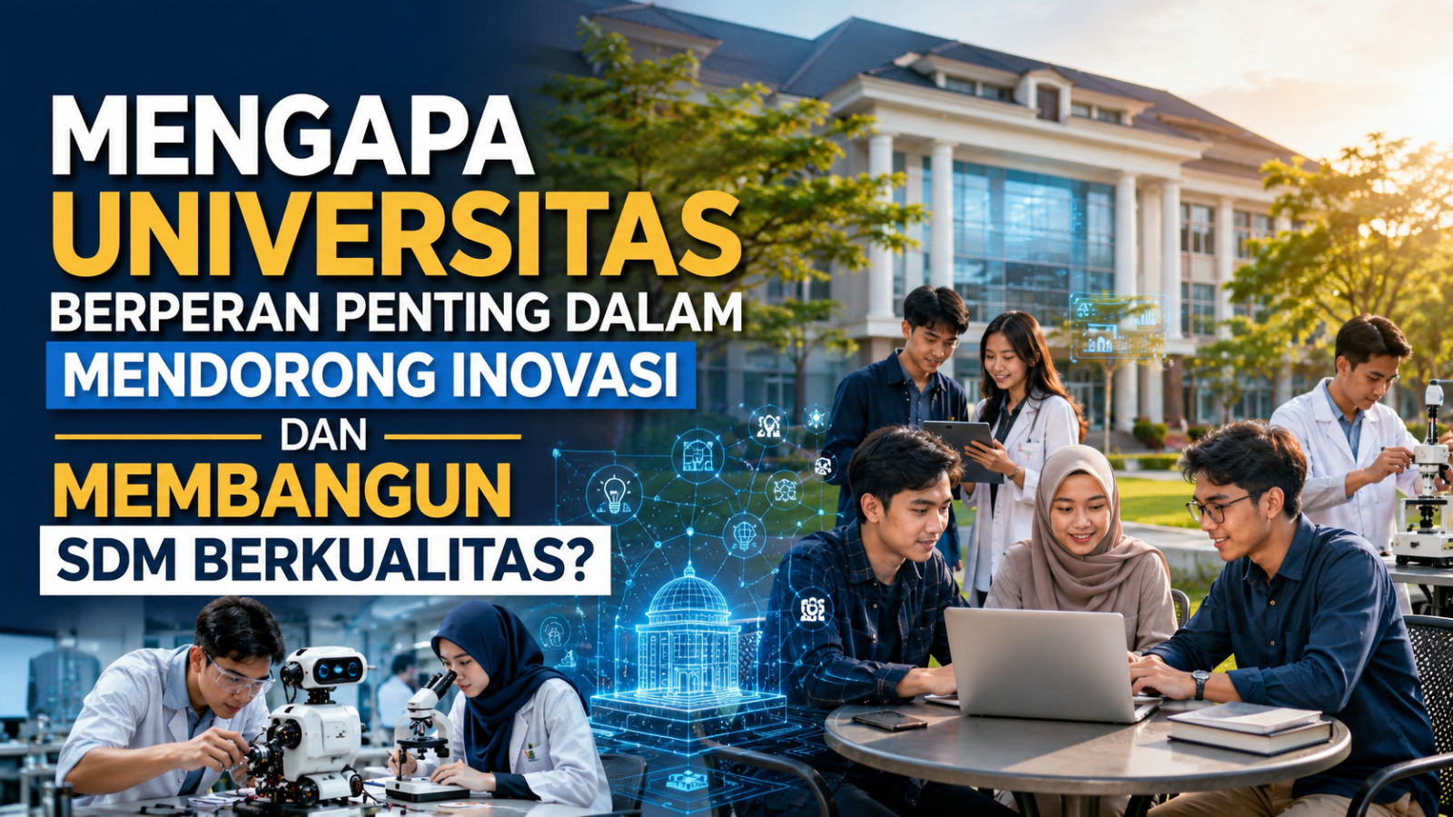 Mengapa Universitas Berperan Penting dalam Mendorong Inovasi dan Membangun SDM Berkualitas?