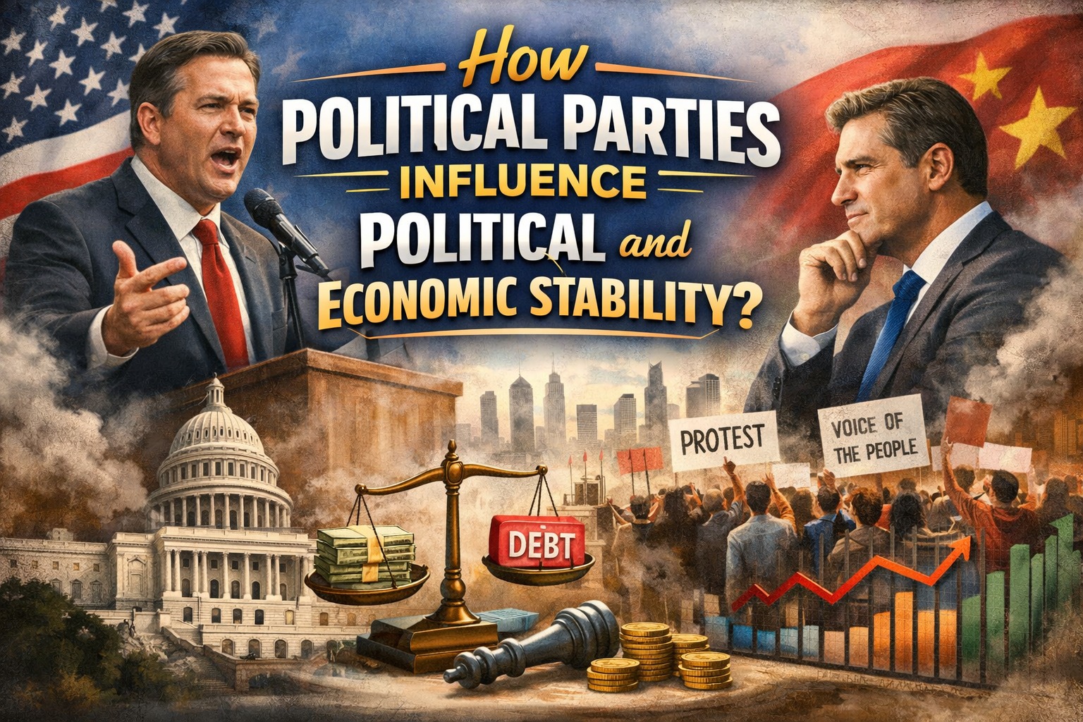 How Political Parties Influence Political and Economic Stability?