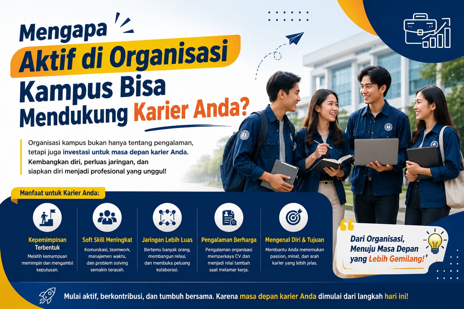 Mengapa Aktif di Organisasi Kampus Bisa Mendukung Karier Anda?