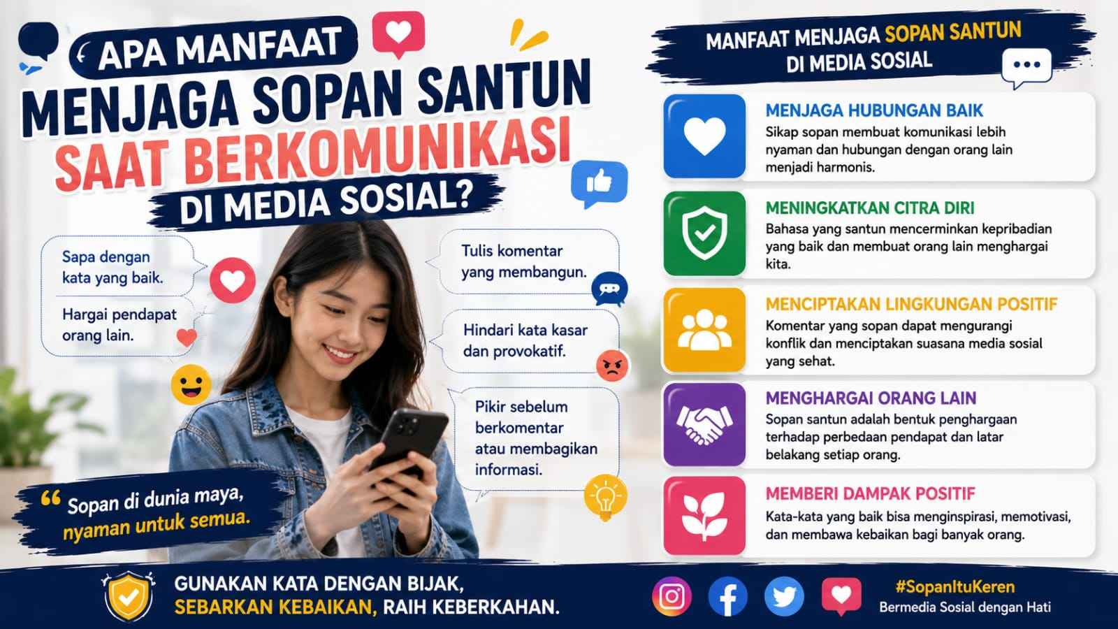 Apa Manfaat Menjaga Sopan Santun Saat Berkomunikasi Di Media Sosial?