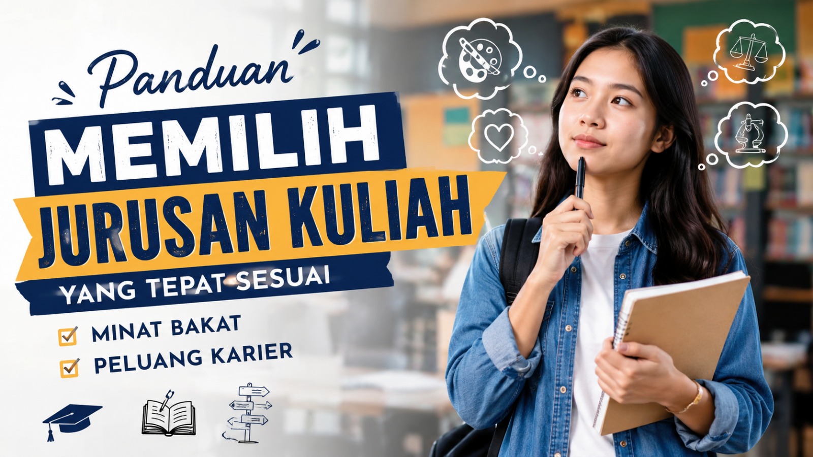 Panduan Memilih Jurusan Kuliah yang Tepat Sesuai Minat Bakat dan Peluang Karier