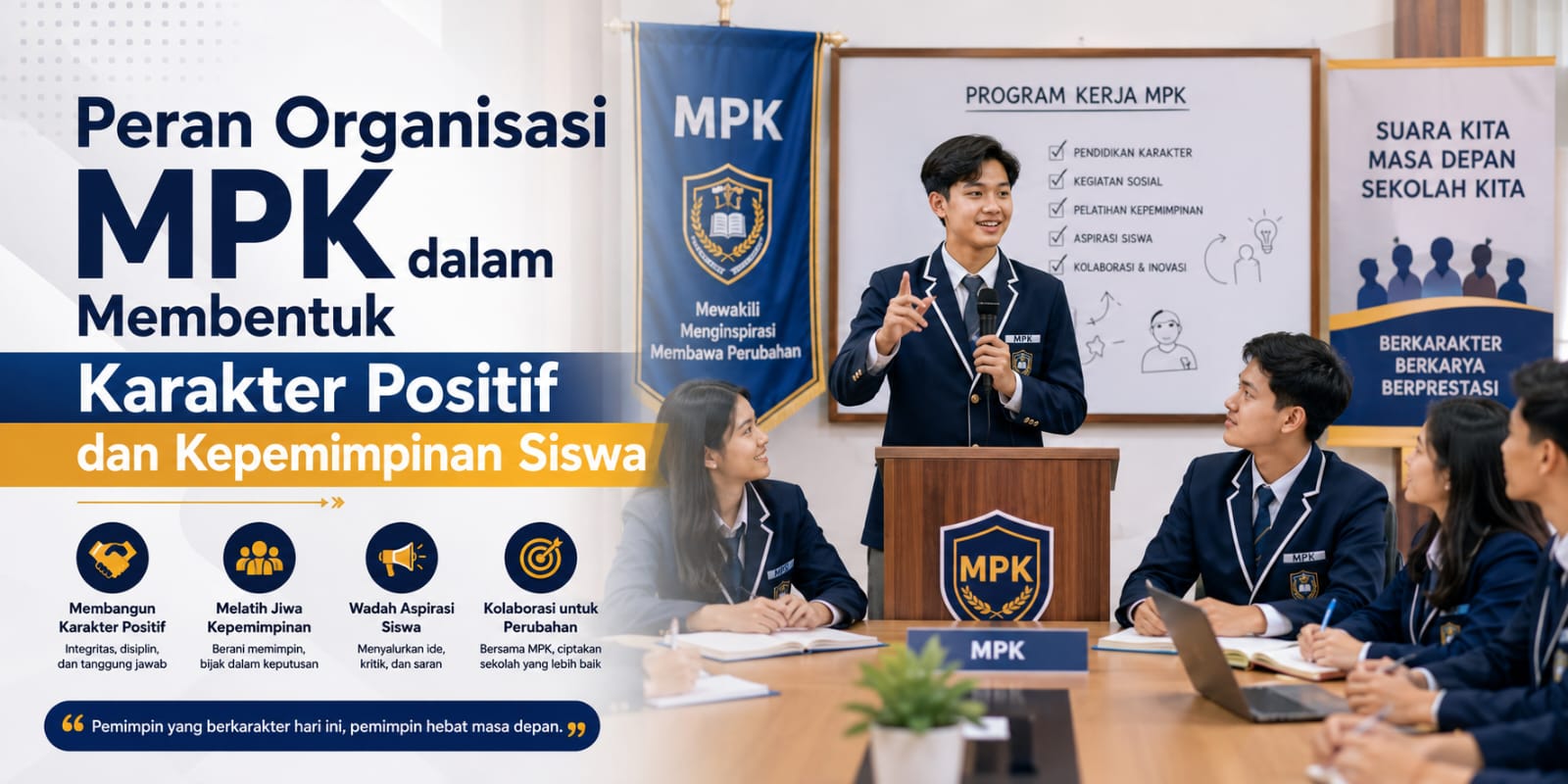Peran Organisasi MPK dalam Membentuk Karakter Positif dan Kepemimpinan Siswa