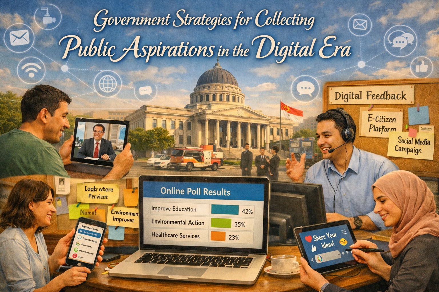Government Strategies for Collecting Public Aspirations in the Digital Era