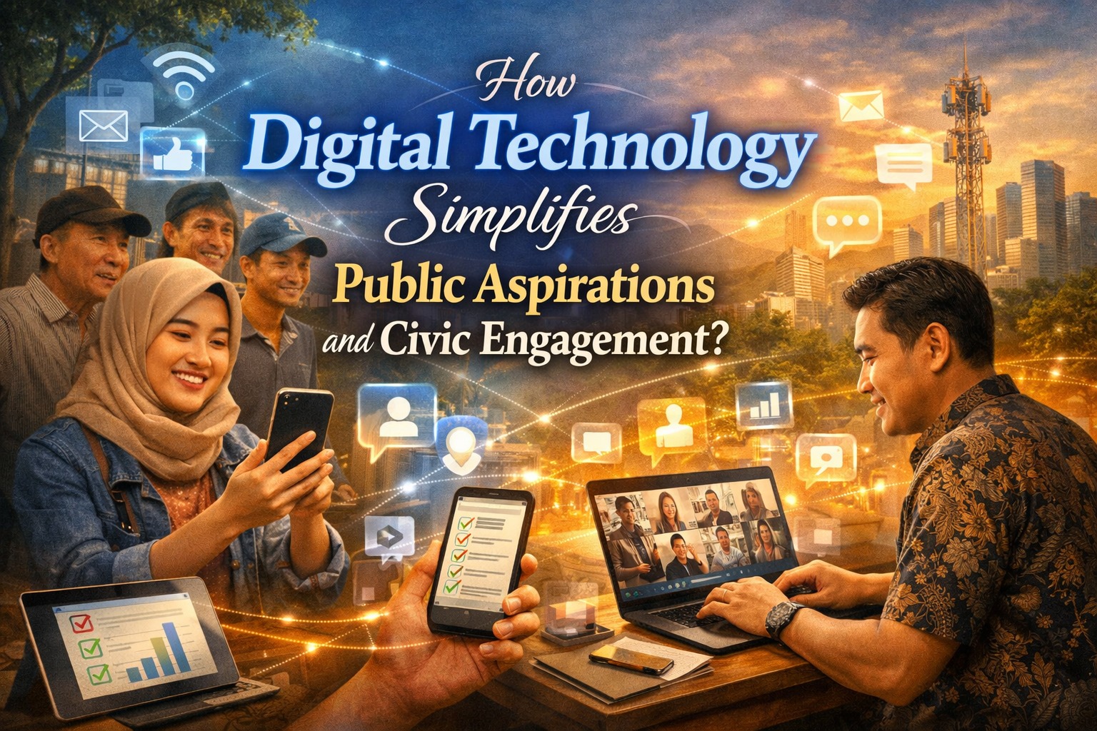 How Digital Technology Simplifies Public Aspirations and Civic Engagement?