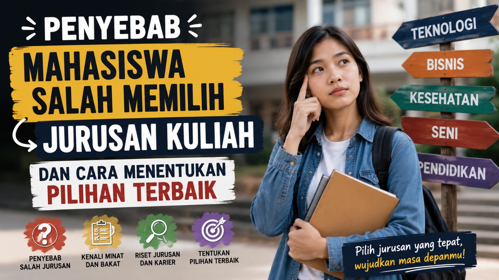 Penyebab Mahasiswa Salah Memilih Jurusan Kuliah dan Cara Menentukan Pilihan Terbaik