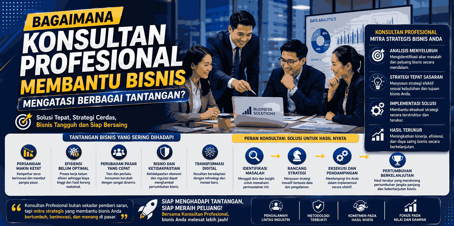 Bagaimana Konsultan Profesional Membantu Bisnis Mengatasi Berbagai Tantangan?