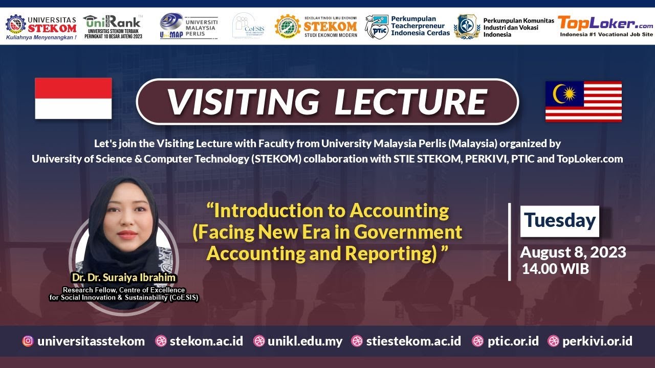 INTERNATIONAL VISITING LECTURE Introduction to Accounting (Facing New Era in Government Accounting and Reporting)