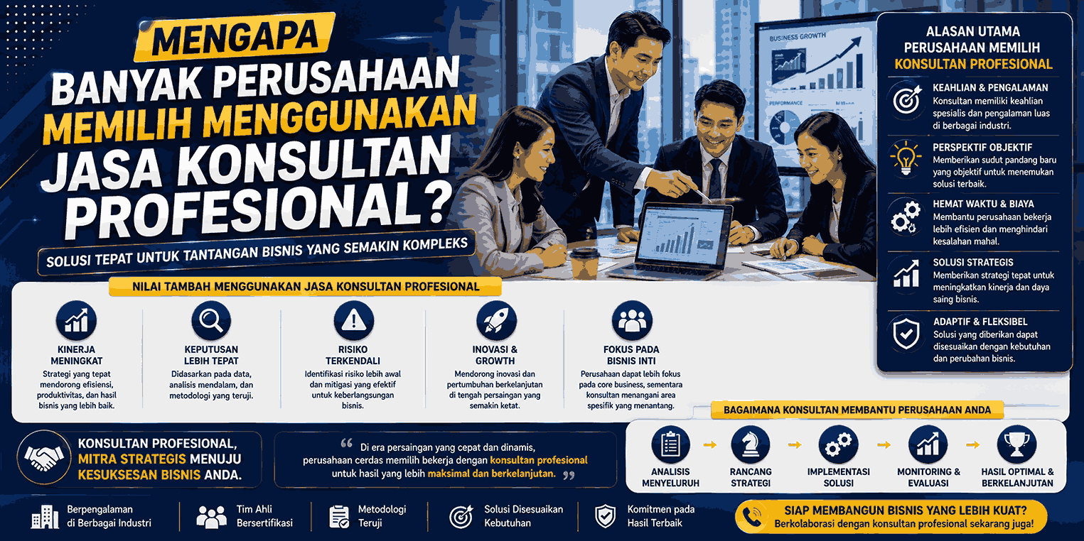Mengapa Banyak Perusahaan Memilih Menggunakan Jasa Konsultan Profesional?