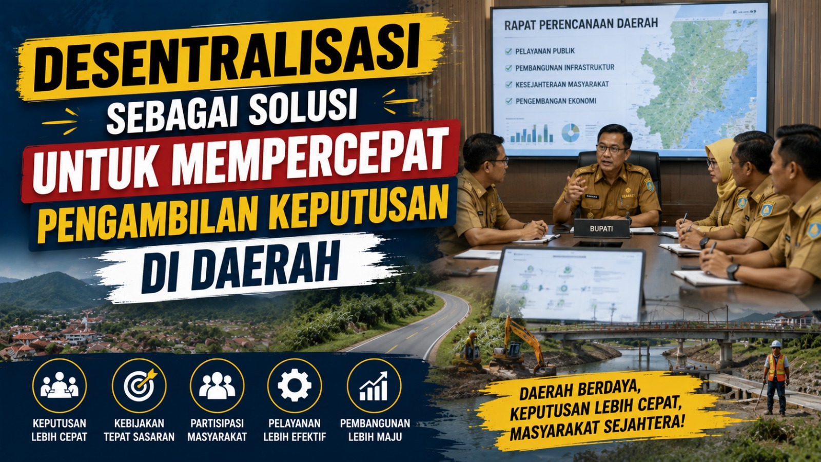 Desentralisasi sebagai Solusi untuk Mempercepat Pengambilan Keputusan di Daerah