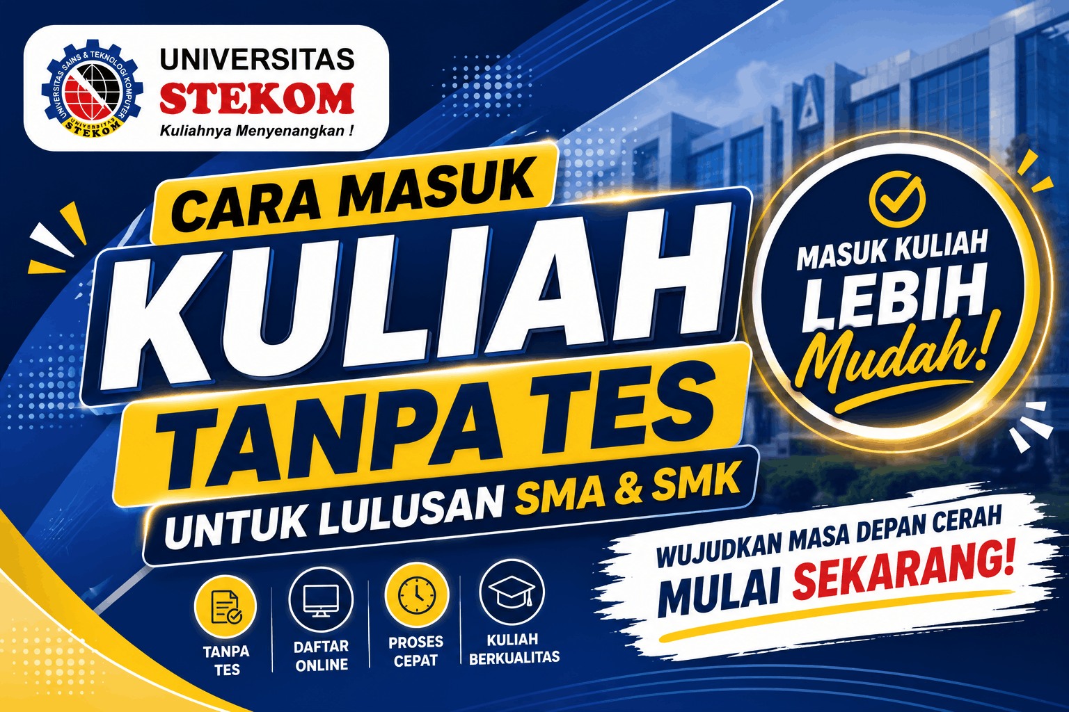 Cara Masuk Kuliah Tanpa Tes untuk Lulusan SMA dan SMK