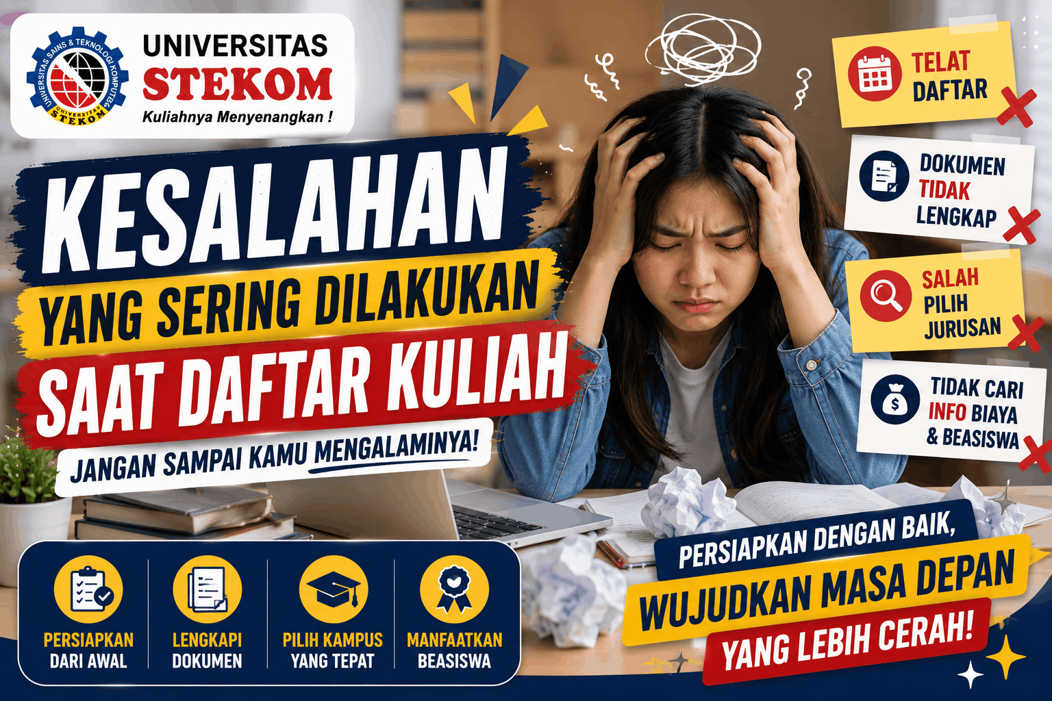 Kesalahan yang Sering Dilakukan Saat Daftar Kuliah