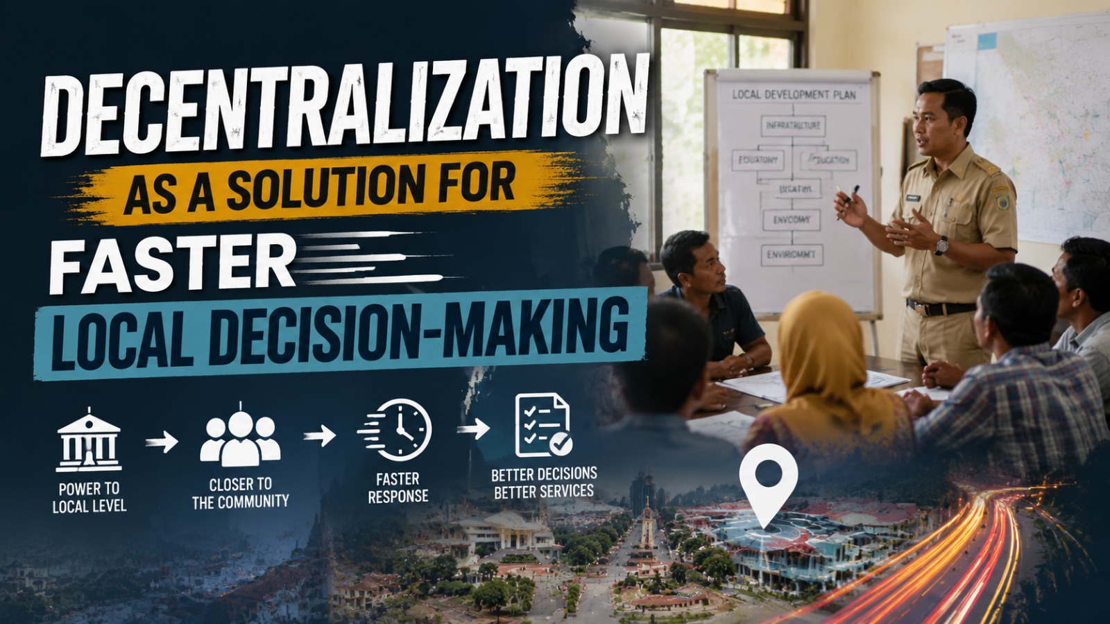 Decentralization as a Solution for Faster Local Decision-Making