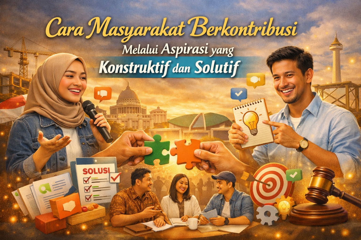 Cara Masyarakat Berkontribusi Melalui Aspirasi yang Konstruktif dan Solutif