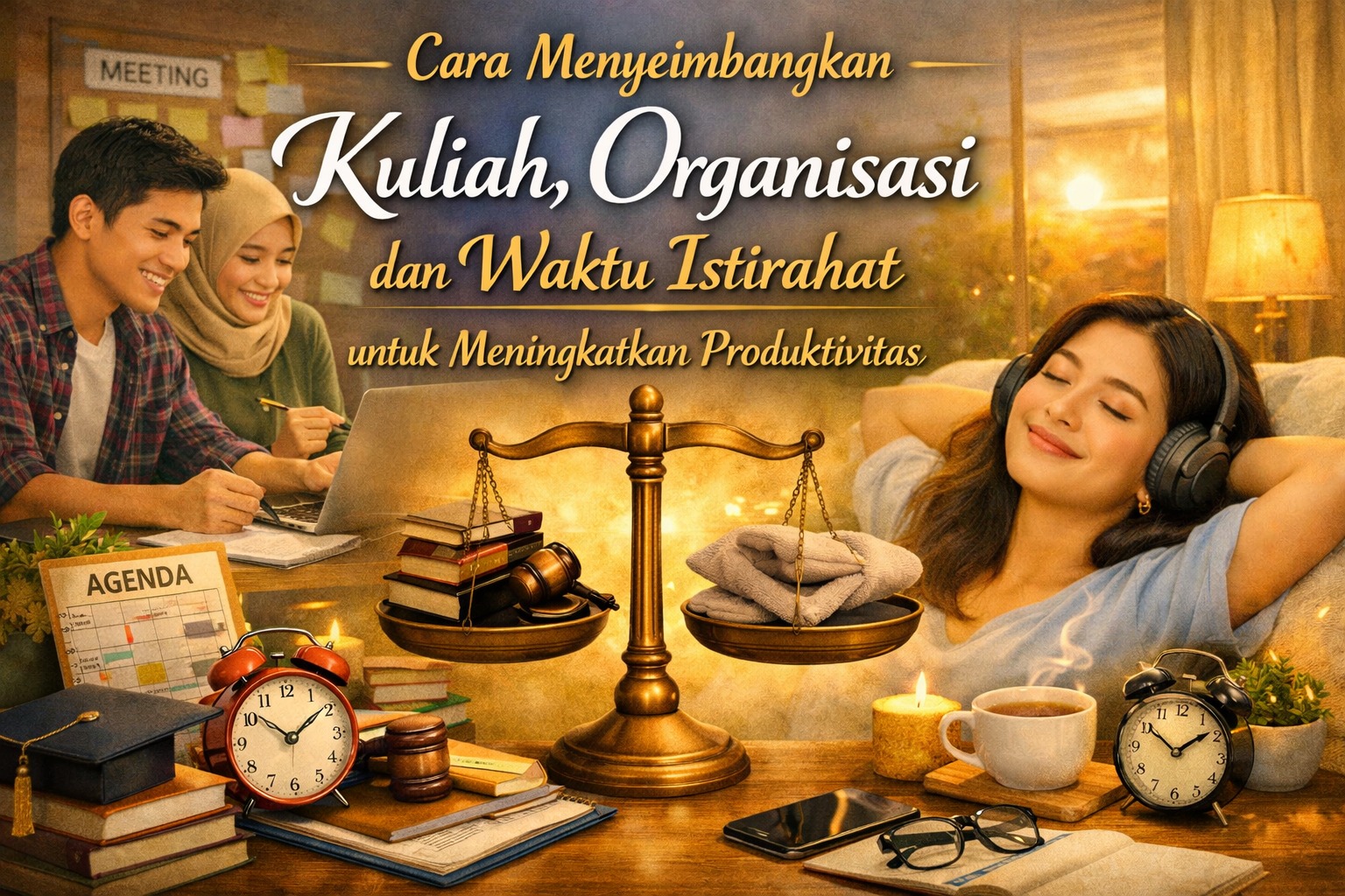 Cara Menyeimbangkan Kuliah Organisasi dan Waktu Istirahat untuk Meningkatkan Produktivitas