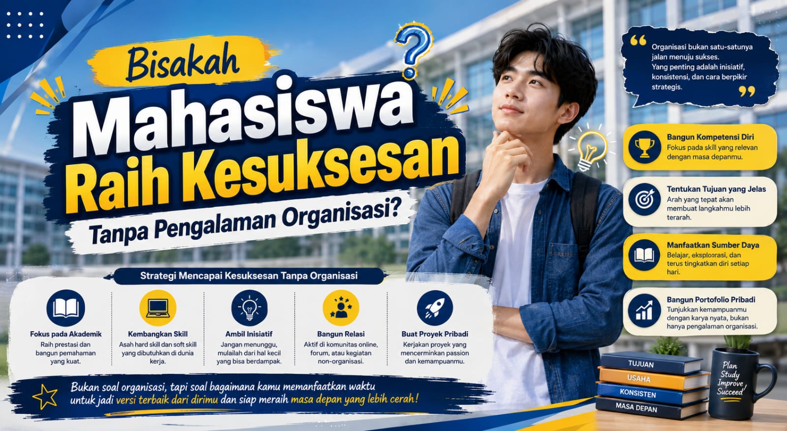 Bisakah Mahasiswa Raih Kesuksesan Tanpa Pengalaman Organisasi?