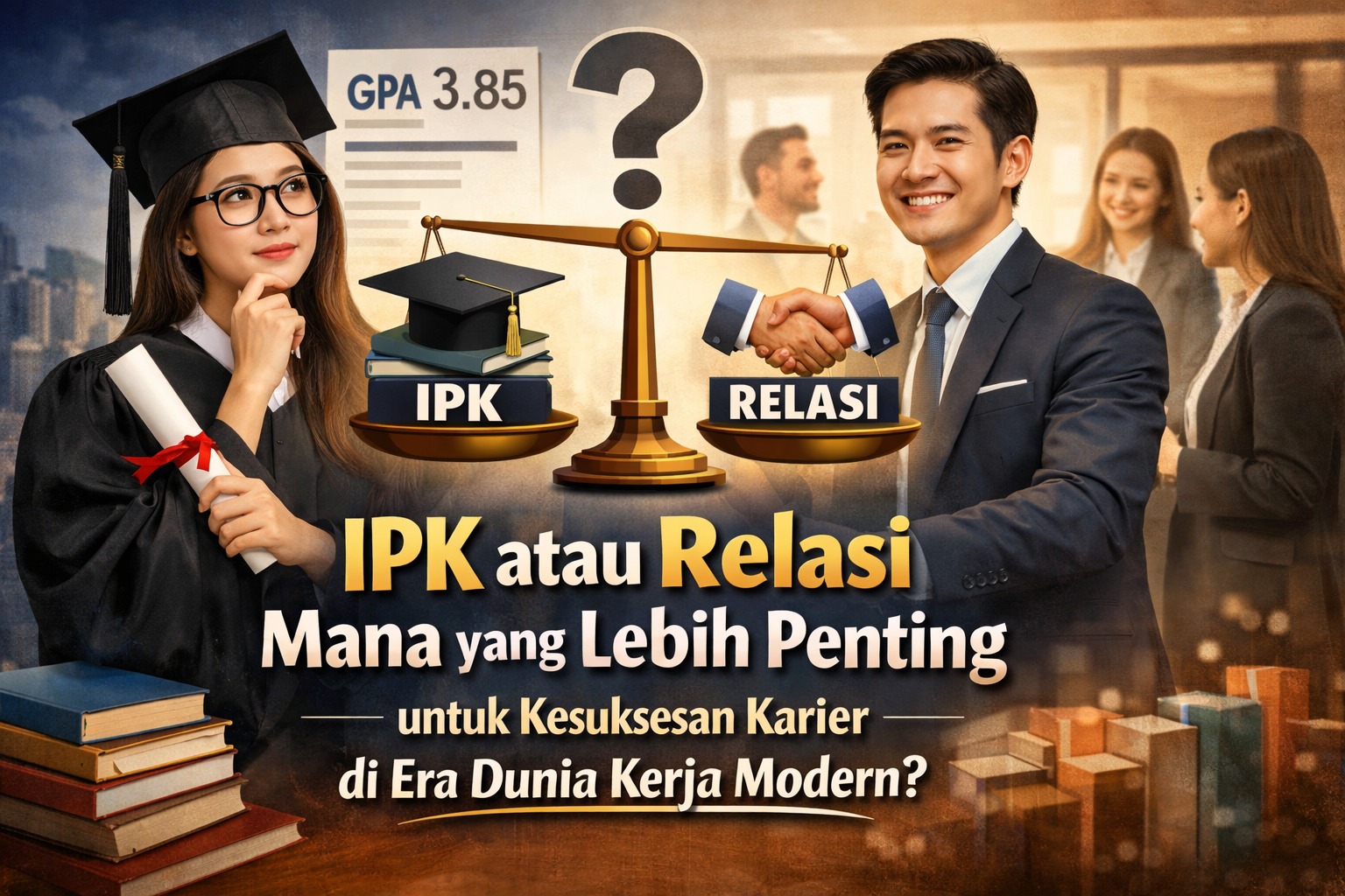 IPK atau Relasi Mana yang Lebih Penting untuk Kesuksesan Karier di Era Dunia Kerja Modern?