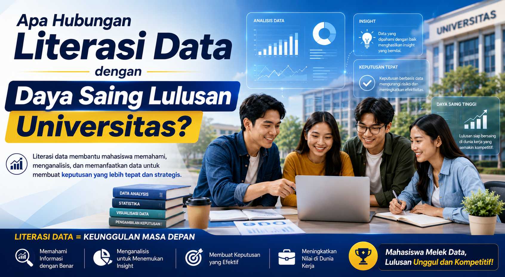 Apa Hubungan Literasi Data dengan Daya Saing Lulusan Universitas?