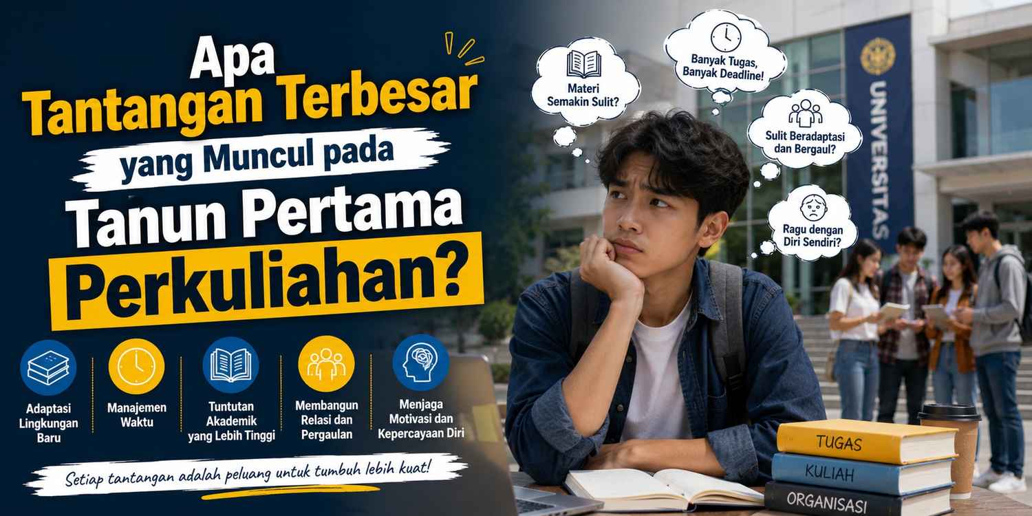 Apa Tantangan Terbesar yang Muncul pada Tahun Pertama Perkuliahan?