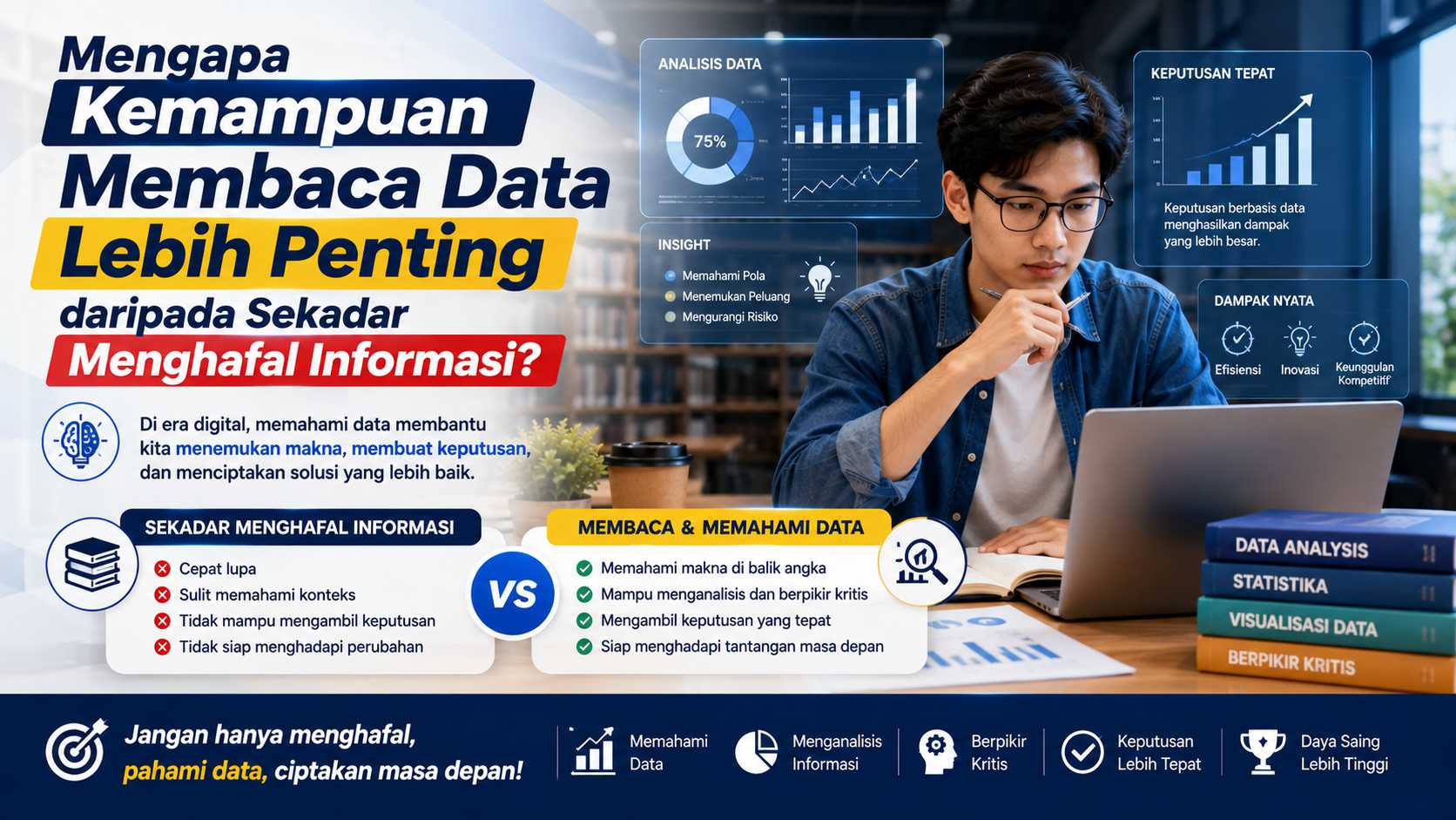 Mengapa Kemampuan Membaca Data Lebih Penting daripada Sekadar Menghafal Informasi?