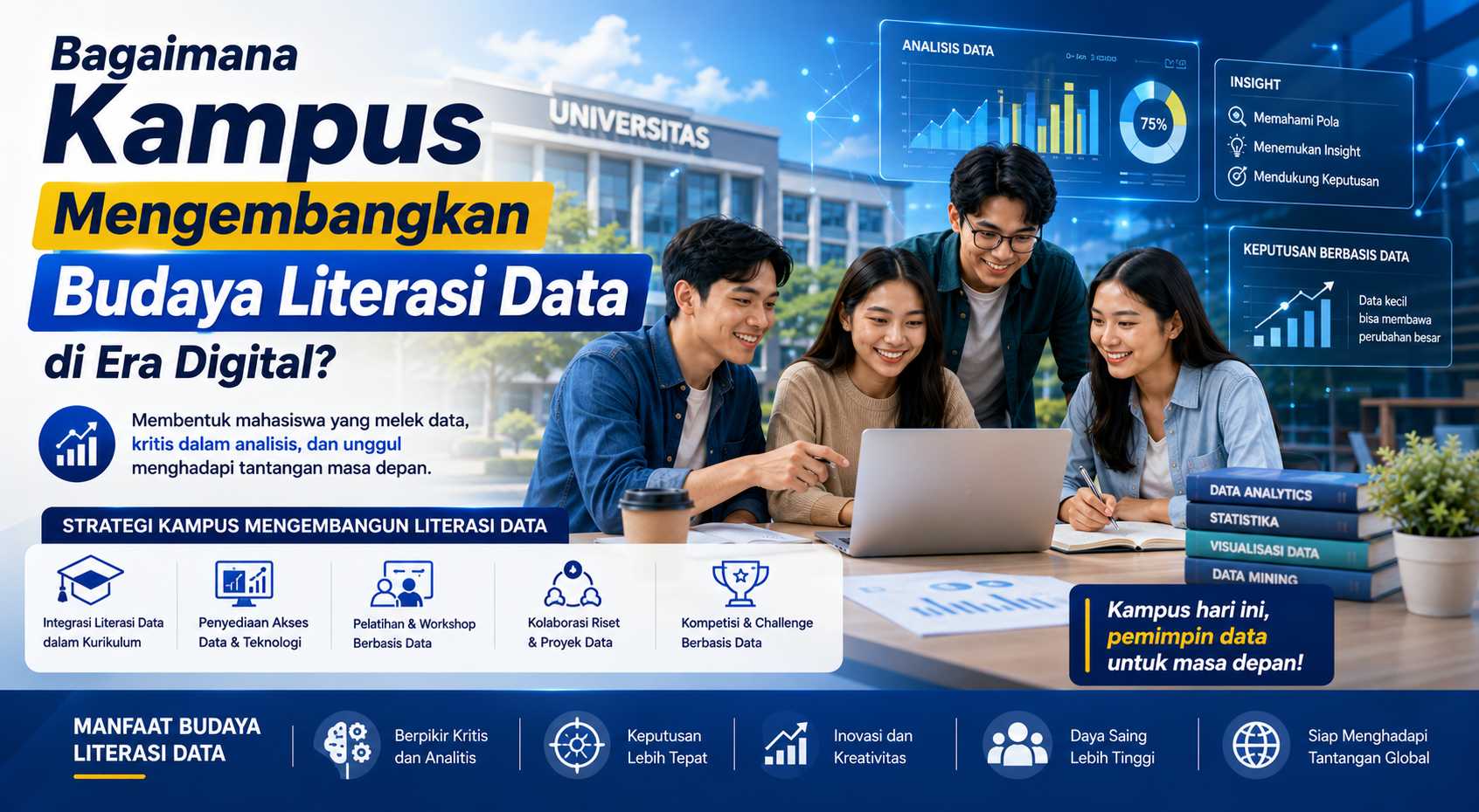 Bagaimana Kampus Mengembangkan Budaya Literasi Data di Era Digital?