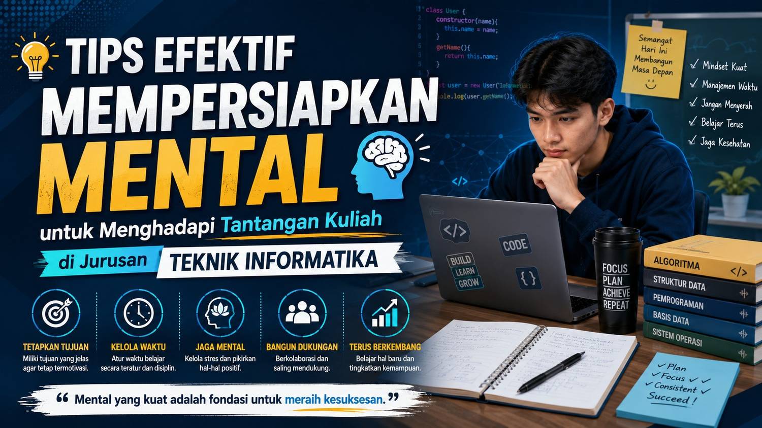 Tips Efektif Mempersiapkan Mental untuk Menghadapi Tantangan Kuliah di Jurusan Teknik Informatika